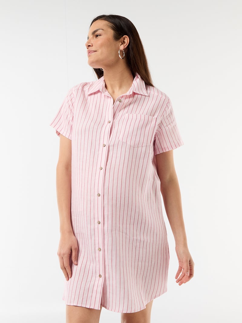 Zwangerschapsjurk van linnen Rose - Kiabi