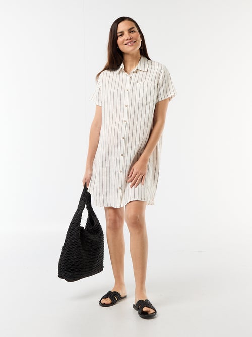 Zwangerschapsjurk van linnen - Kiabi