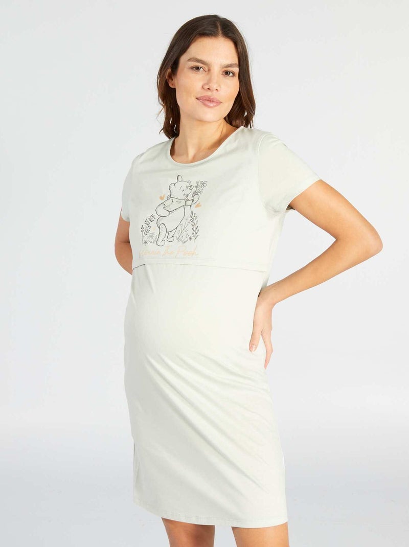 Zwangerschapsnachthemd GROEN - Kiabi