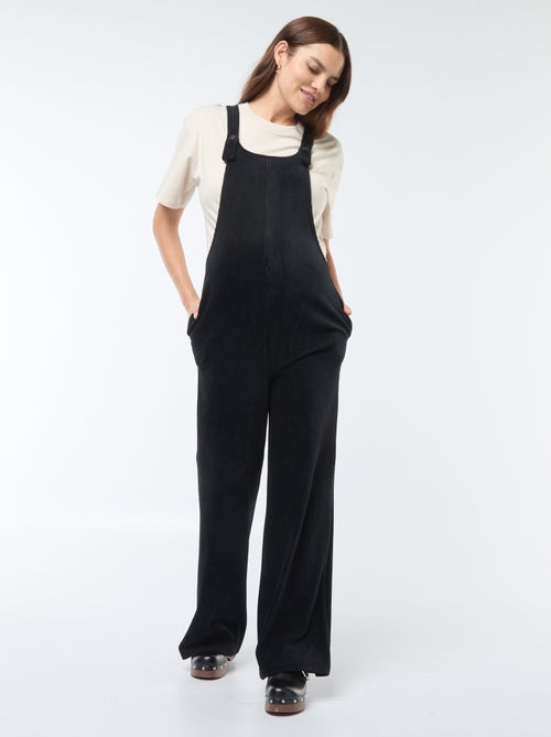 Zwangerschapssalopette van velours - Kiabi