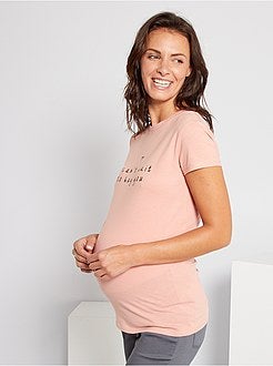 Zwangerschapsshirt 'Ecodesign' - Kiabi