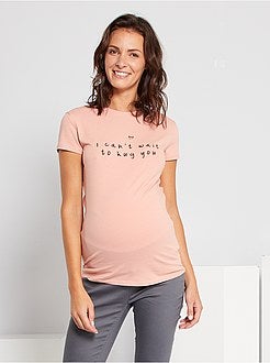 Zwangerschapsshirt 'Ecodesign' - Kiabi