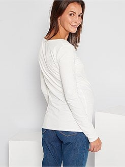 Zwangerschapsshirt 'Ecodesign' - Kiabi