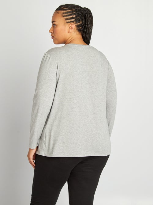 Zwangerschapsshirt van jersey - Kiabi