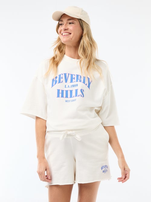 Zwangerschapsshort van French Terry - Kiabi