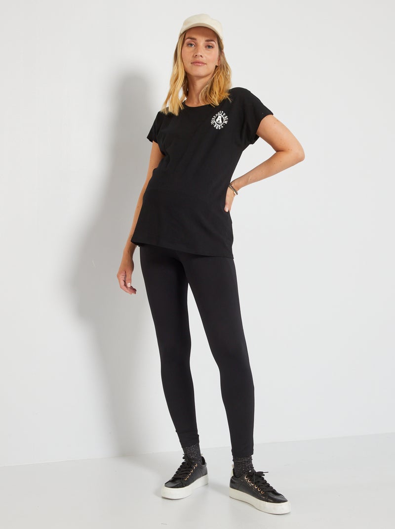 Zwangerschapssportlegging zwart - Kiabi