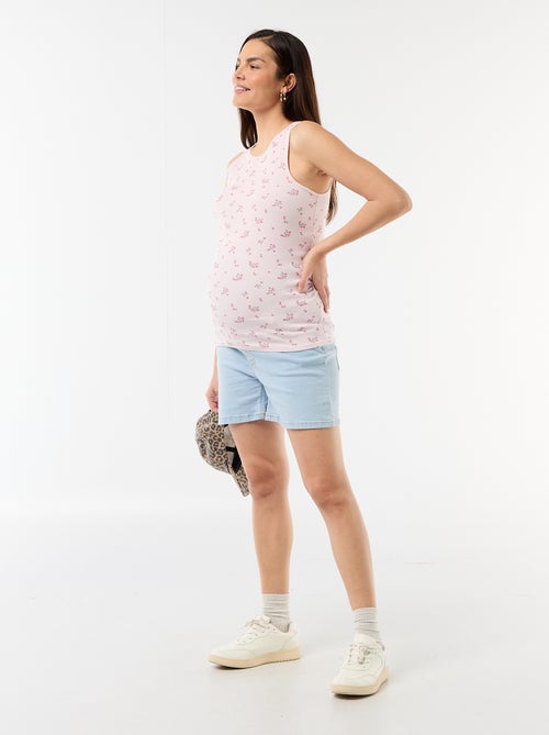 Zwangerschapstanktop met Amerikaanse mouwinzet - Kiabi