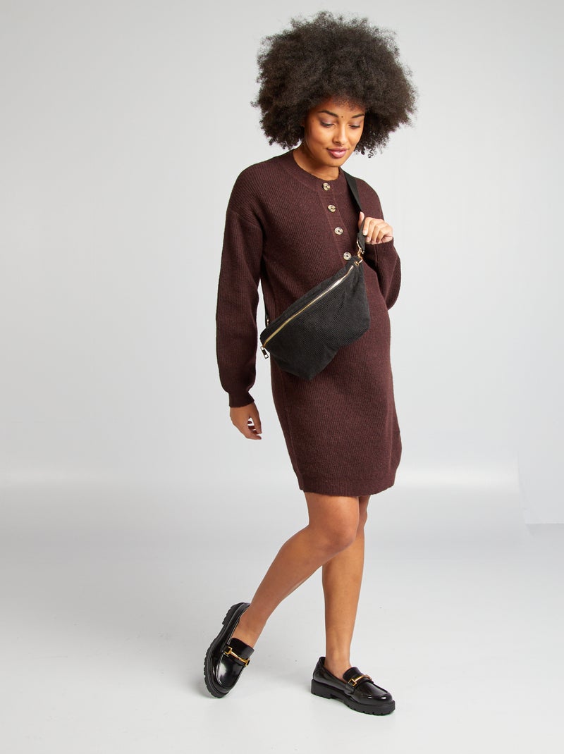 Zwangerschapstrui-jurk PAARS - Kiabi