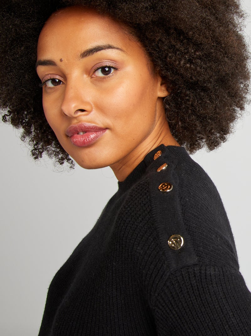 Zwangerschapstrui-jurk zwart - Kiabi