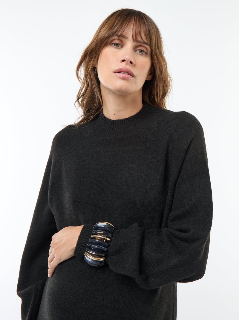 Zwangerschapstrui-jurk zwart - Kiabi