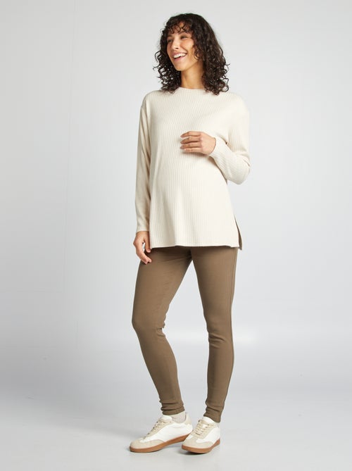 Zwangerschapstrui met ribbeltextuur - Kiabi