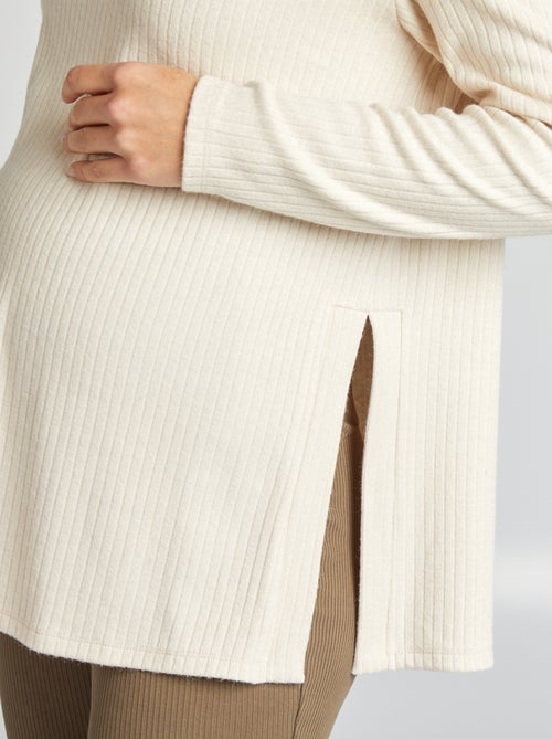 Zwangerschapstrui met ribbeltextuur - Kiabi