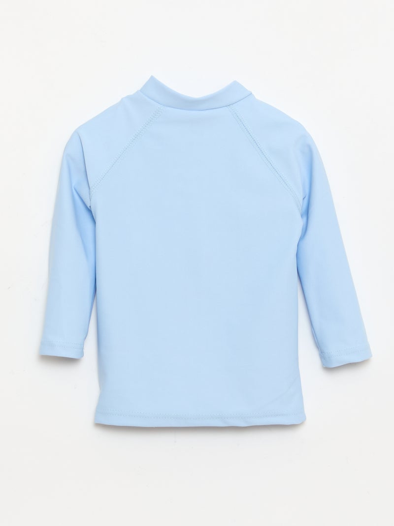 Zwem-T-shirt met lange mouwen Blauw - Kiabi