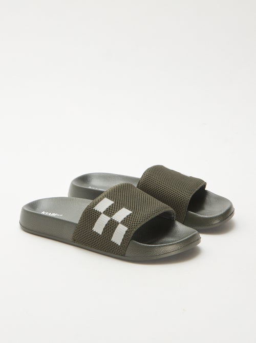Zwembadslippers met band van mesh - Kiabi