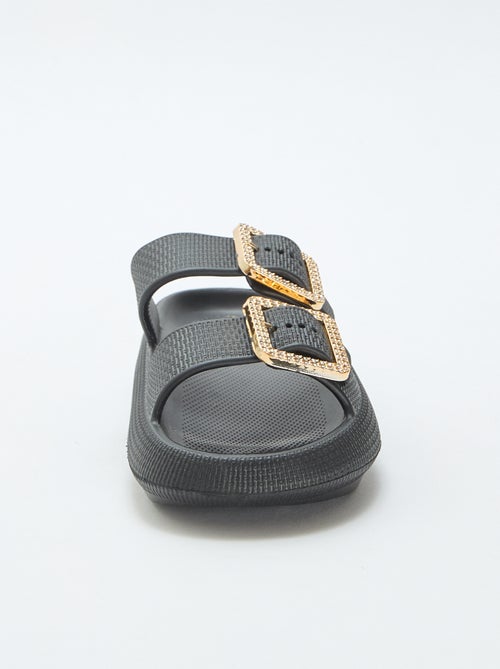 Zwembadslippers met strassgespen - Kiabi