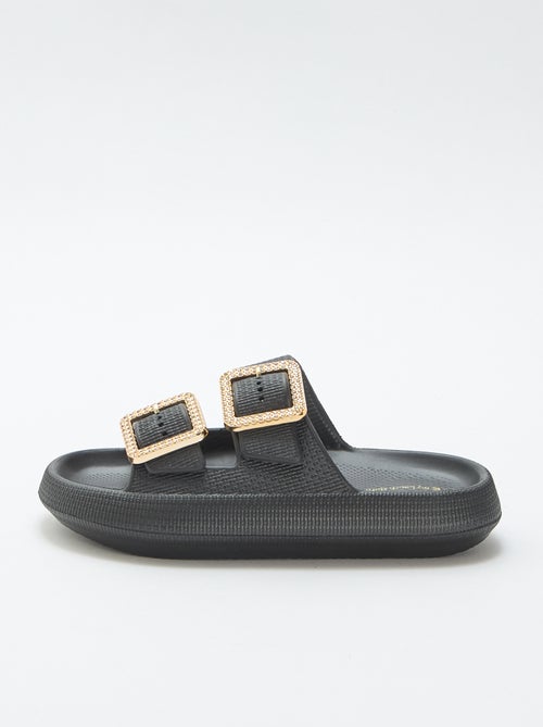 Zwembadslippers met strassgespen - Kiabi