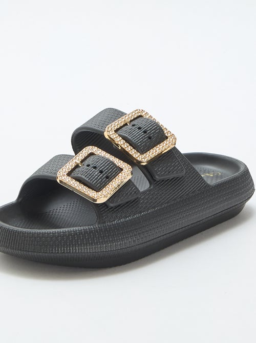 Zwembadslippers met strassgespen - Kiabi