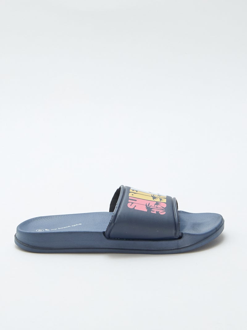 Zwembadslippers \'surfing\' Blauw - Kiabi