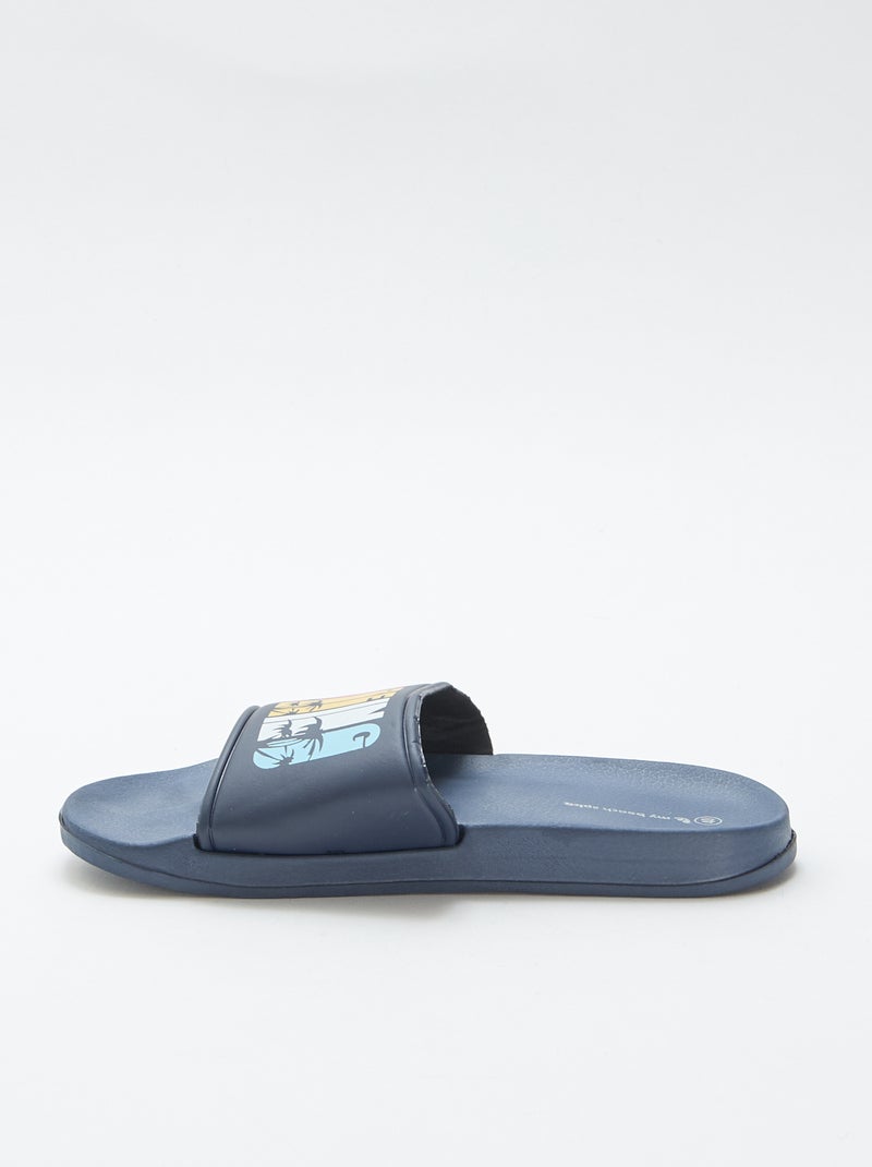 Zwembadslippers \'surfing\' Blauw - Kiabi