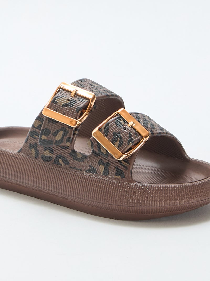 Zwembadslippers Zwart - Kiabi