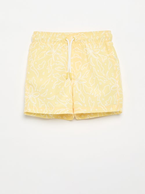 Zwembermuda met all-over zeeprint - Kiabi