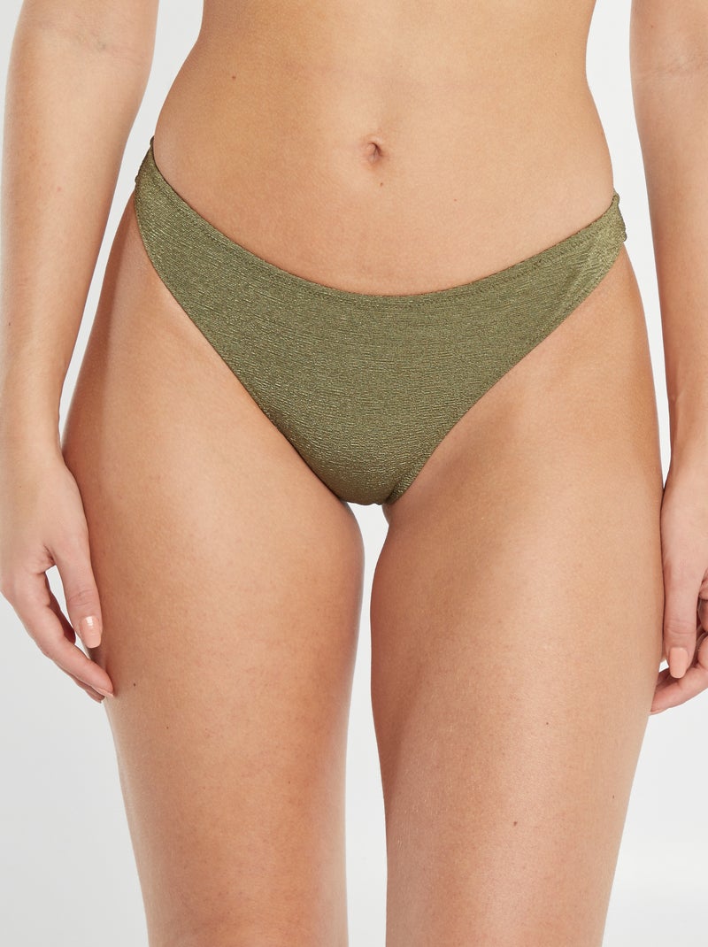 Zwembroek van textuurstof GROEN - Kiabi