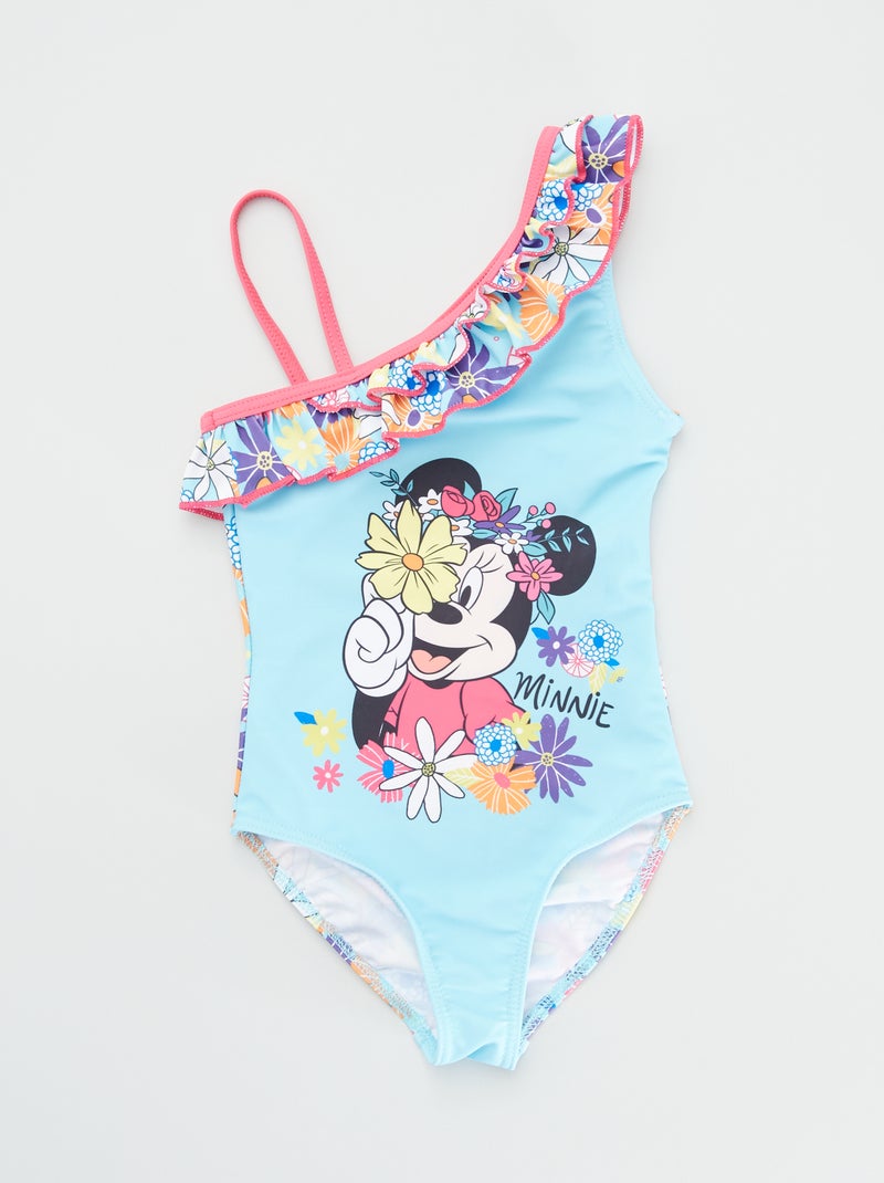 Zwempakje met originele schouderbandjes 'Minnie' blauw - Kiabi