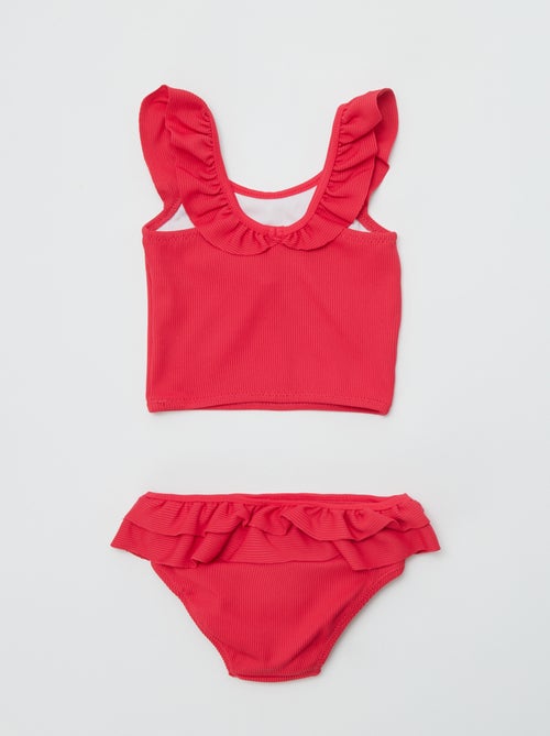 Zwempakje met ruches - 2-delig - Kiabi