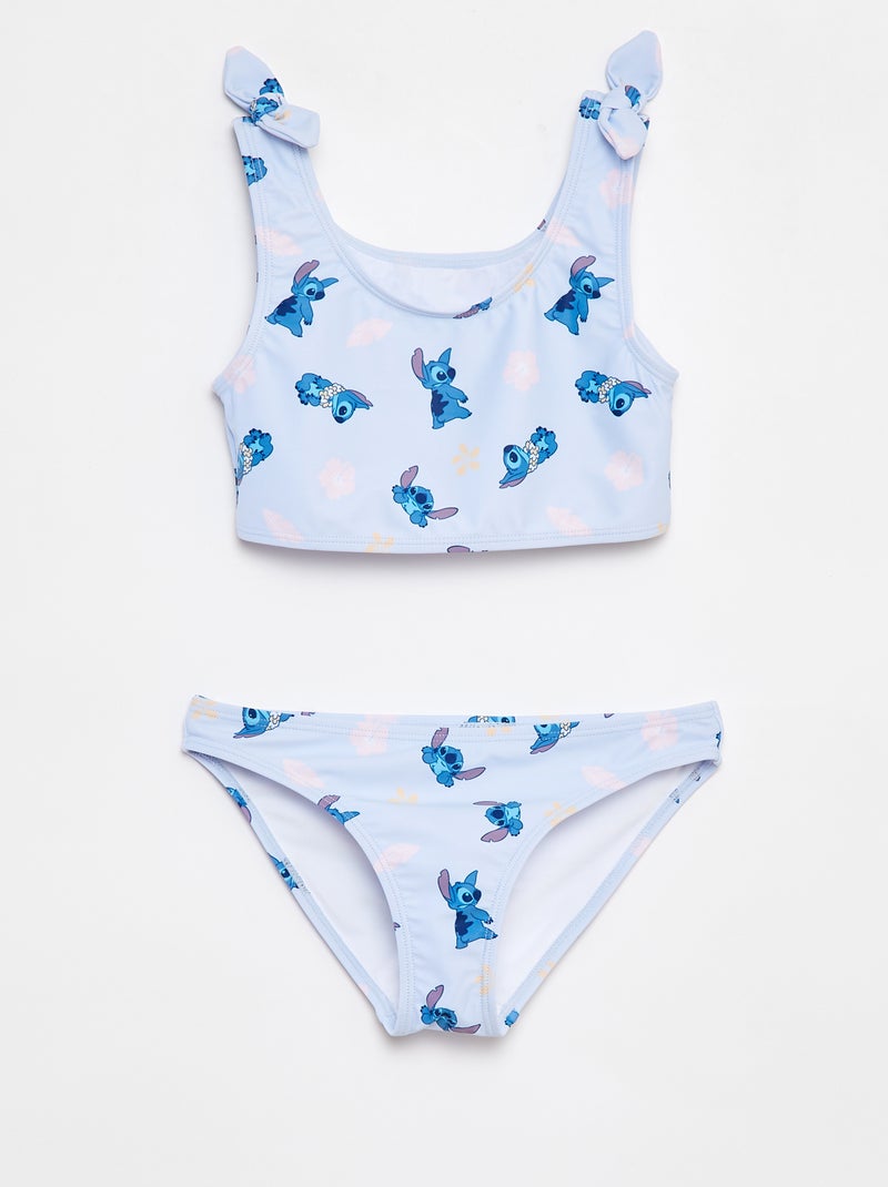 Zwempakje met sierstrikjes 'Stitch' 'Disney' - 2-delig BLAUW - Kiabi