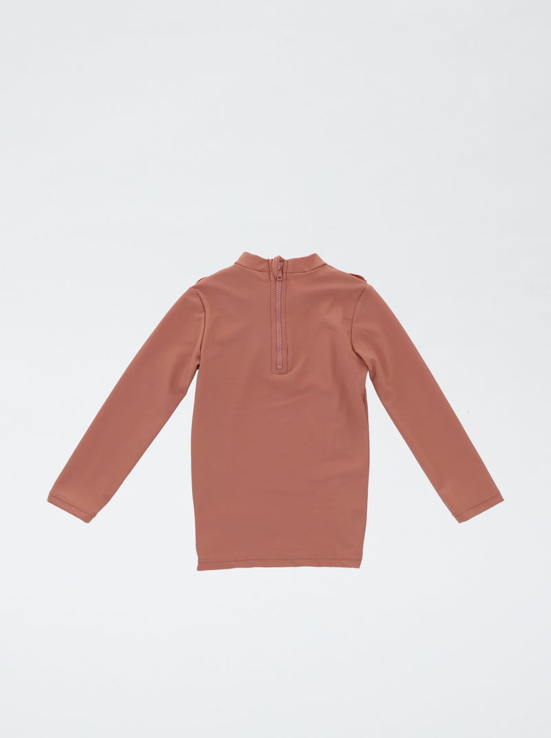Zwemshirt met ruches en lange mouw ROSE - Kiabi