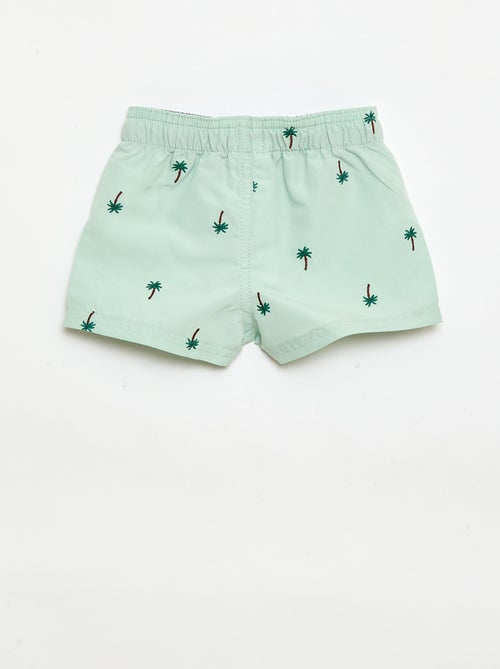 Zwemshort met 'kreeft' borduursels - Kiabi