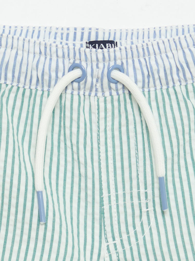 Zwemshort met motief Groen - Kiabi