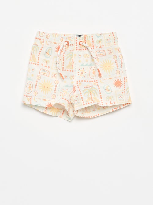 Zwemshort met motief - Kiabi