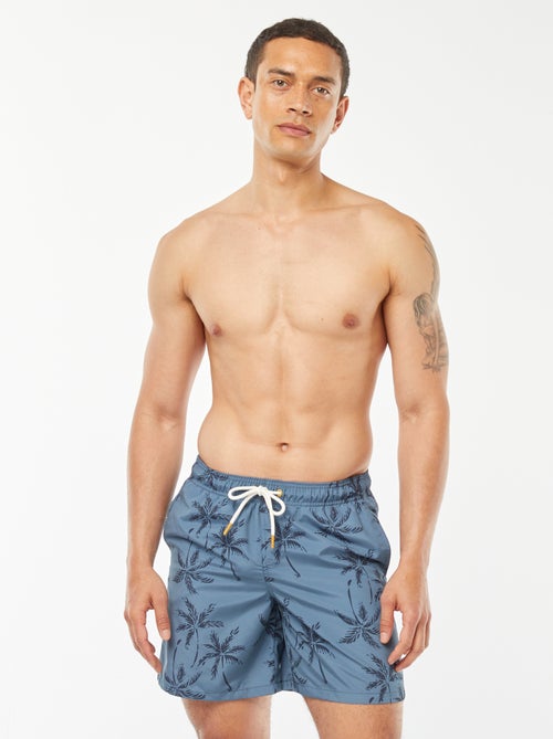 Zwemshort met palmmotief - Kiabi