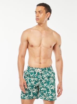 Zwemshort met palmmotief