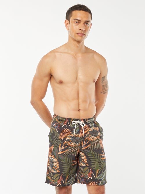 Zwemshort met tropische print - Kiabi