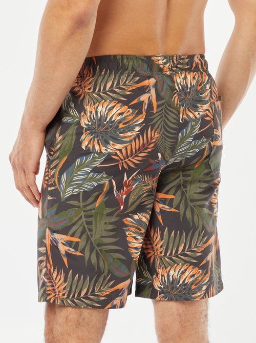 Zwemshort met tropische print - Kiabi