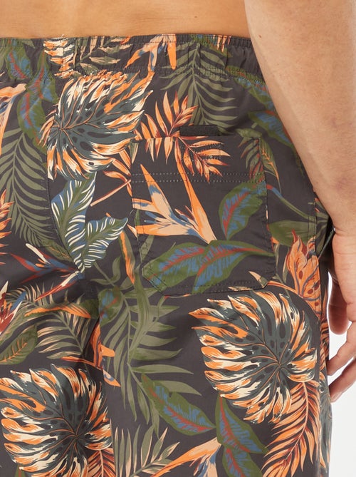 Zwemshort met tropische print - Kiabi