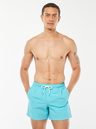 Zwemshort van reliëfstof